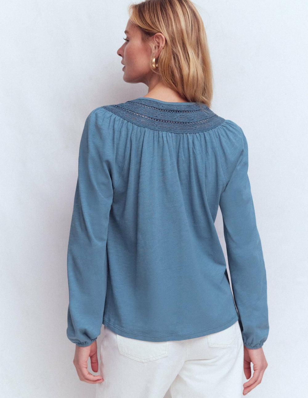 Edi Trim Detail Top-Captains Blue / Boden us