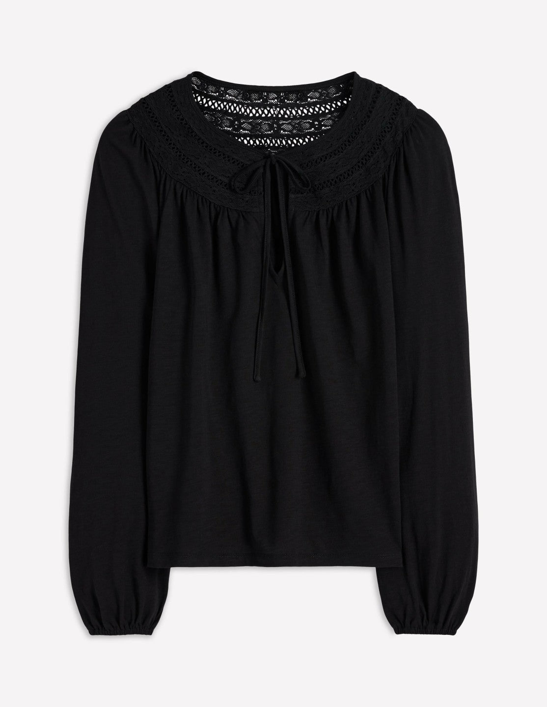 Edi Trim Detail Top-Black / Boden Sale