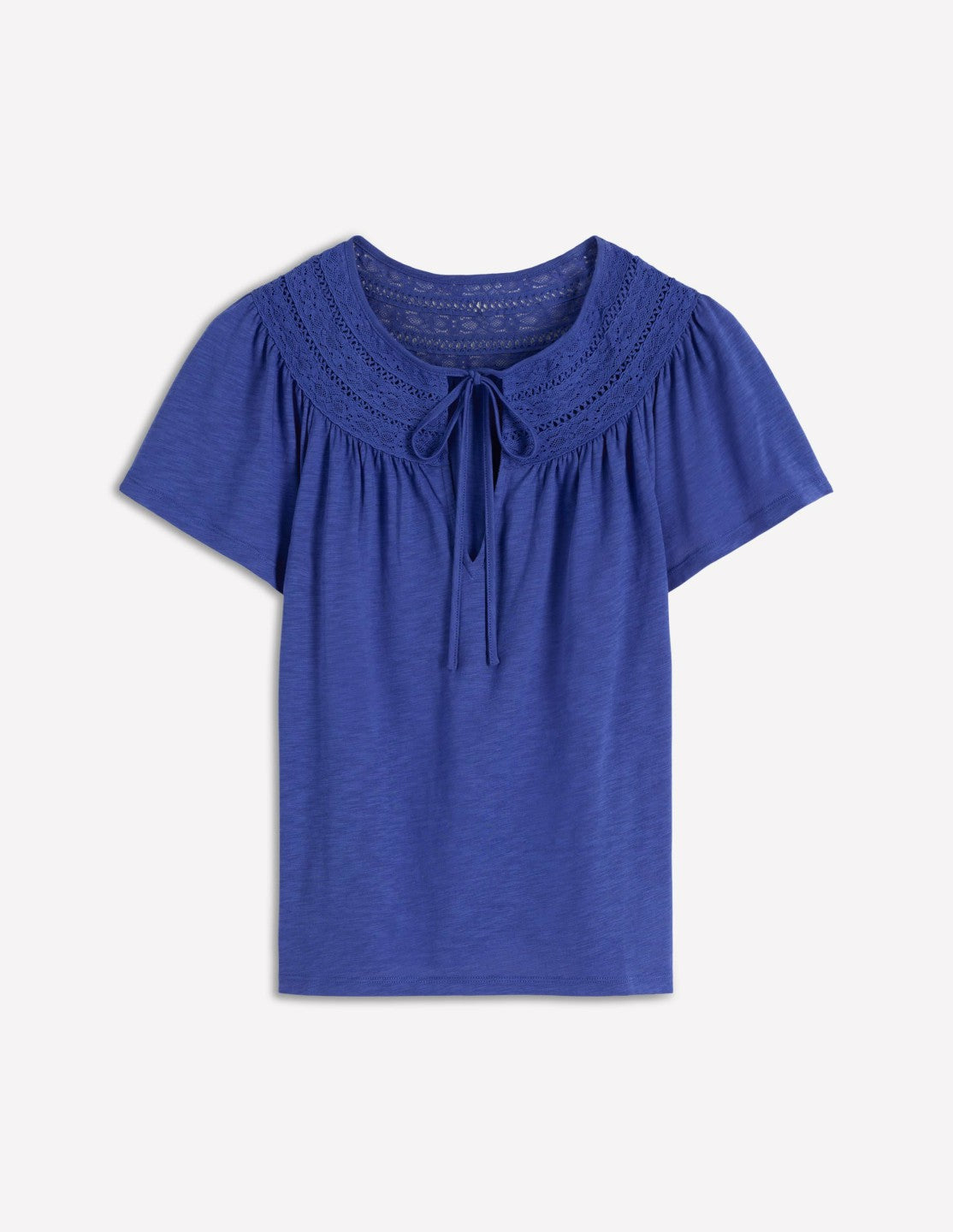 Edi Trim Detail T-shirt-Beaucoup Blue / Boden Online