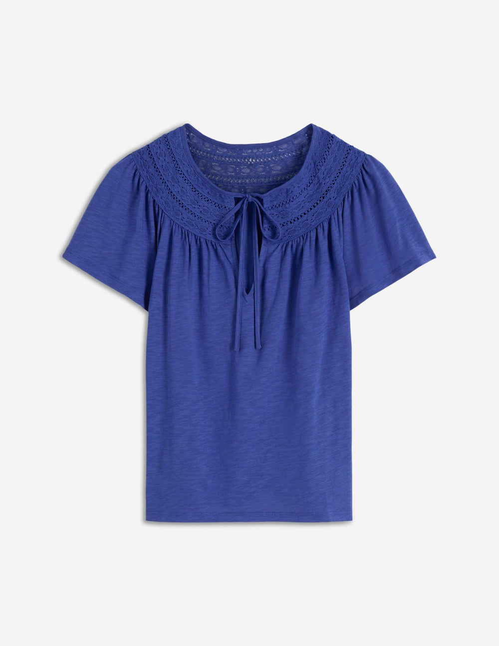 Edi Trim Detail T-shirt-Beaucoup Blue / Boden Online