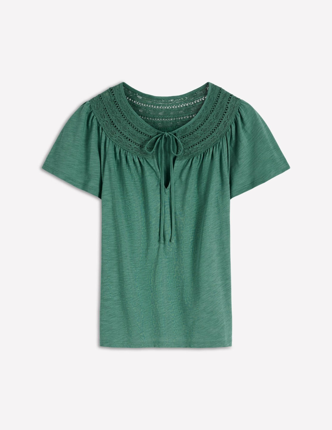 Edi Trim Detail T-shirt-Deep Sea / Boden Outlet