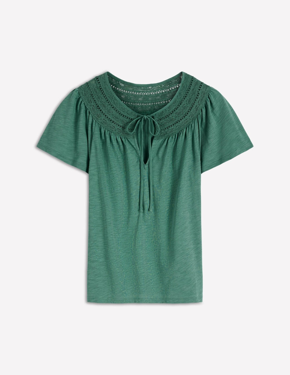 Edi Trim Detail T-shirt-Deep Sea / Boden Outlet
