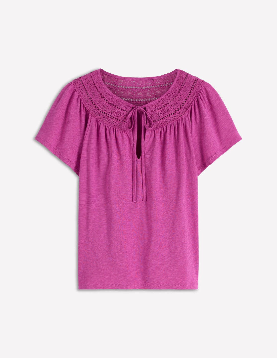 Edi Trim Detail T-shirt-Passion Flower / Boden us