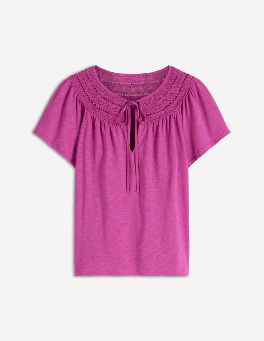 Edi Trim Detail T-shirt-Passion Flower / Boden us