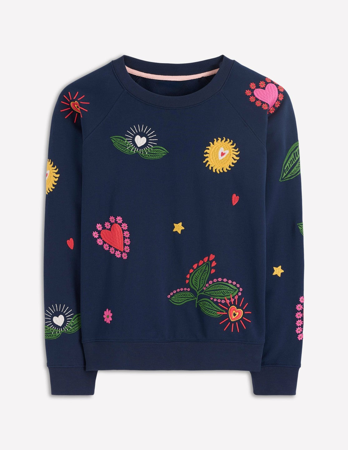 Rosa Embroidered Sweatshirt-Navy, Multi Embroidery / Boden