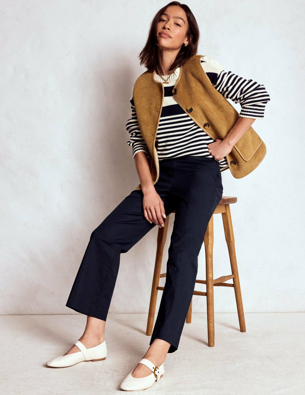 Smart 7/8 Pants-Navy / Boden Outlet