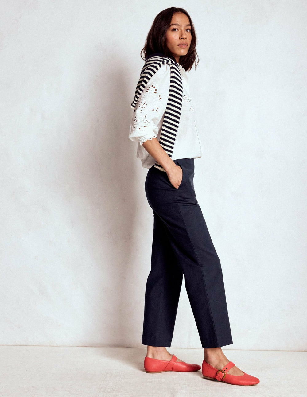 Smart 7/8 Pants-Navy / Boden Outlet