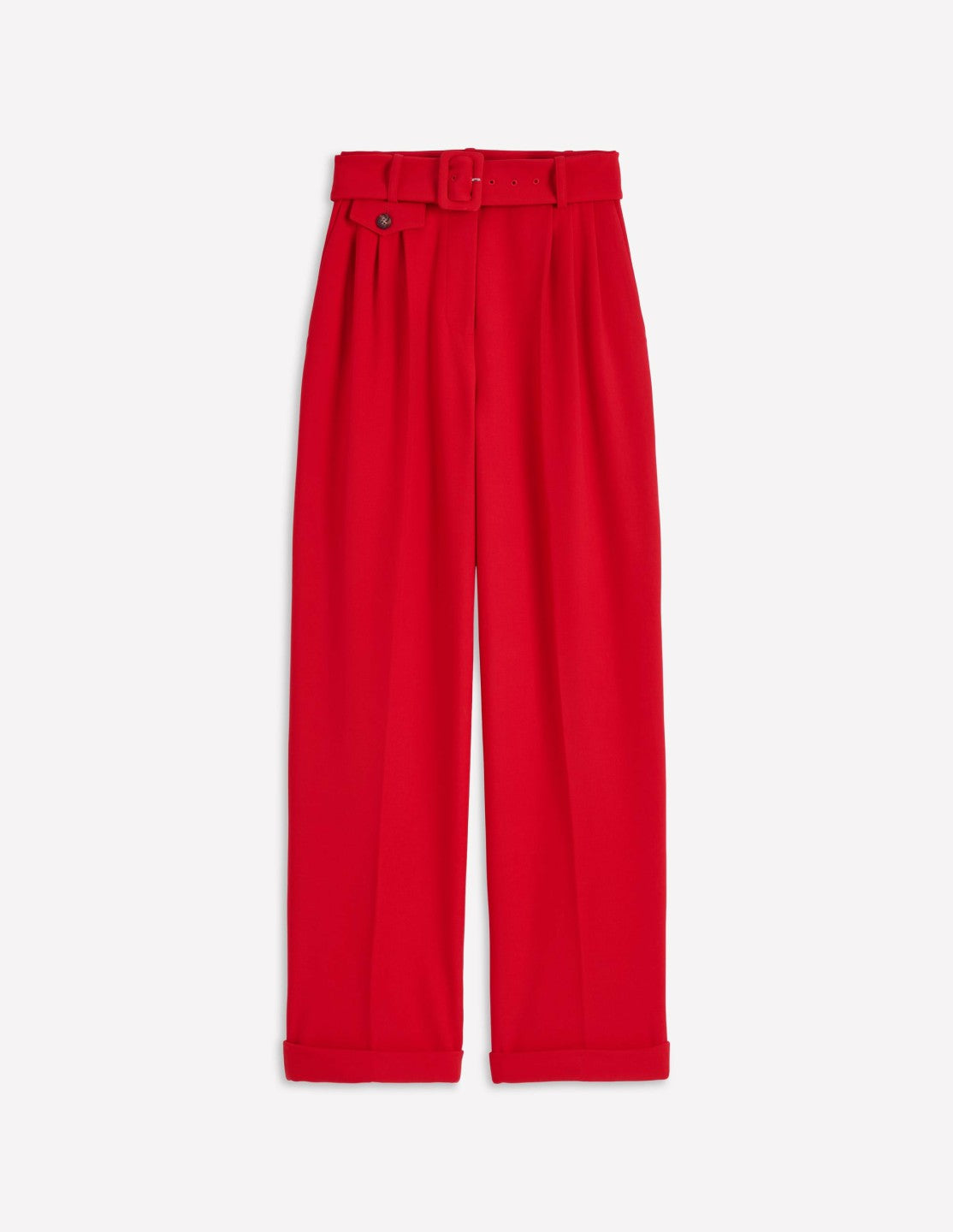 Pleat Front Pants-Chilli Pepper / Boden Discount