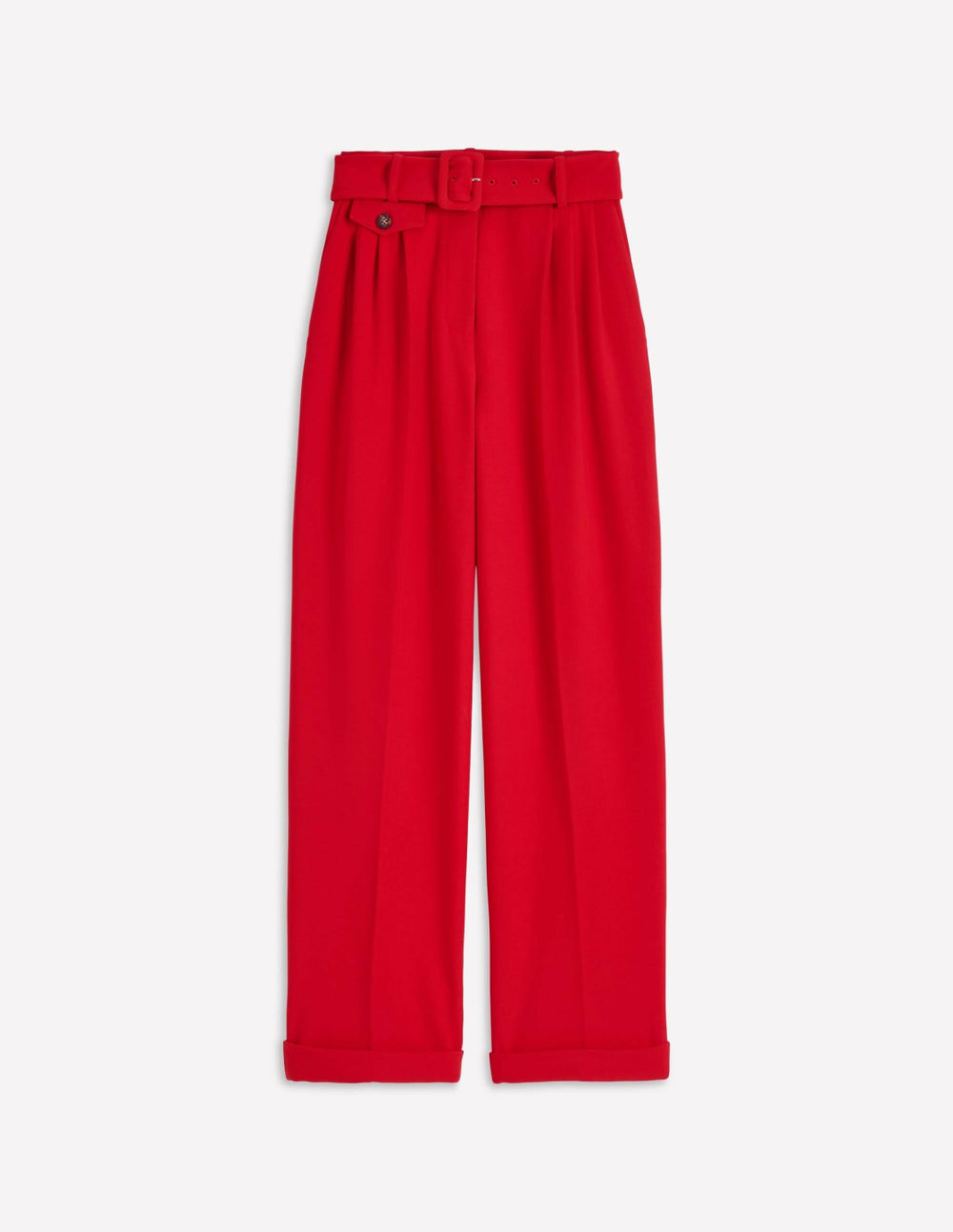 Pleat Front Pants-Chilli Pepper / Boden Discount
