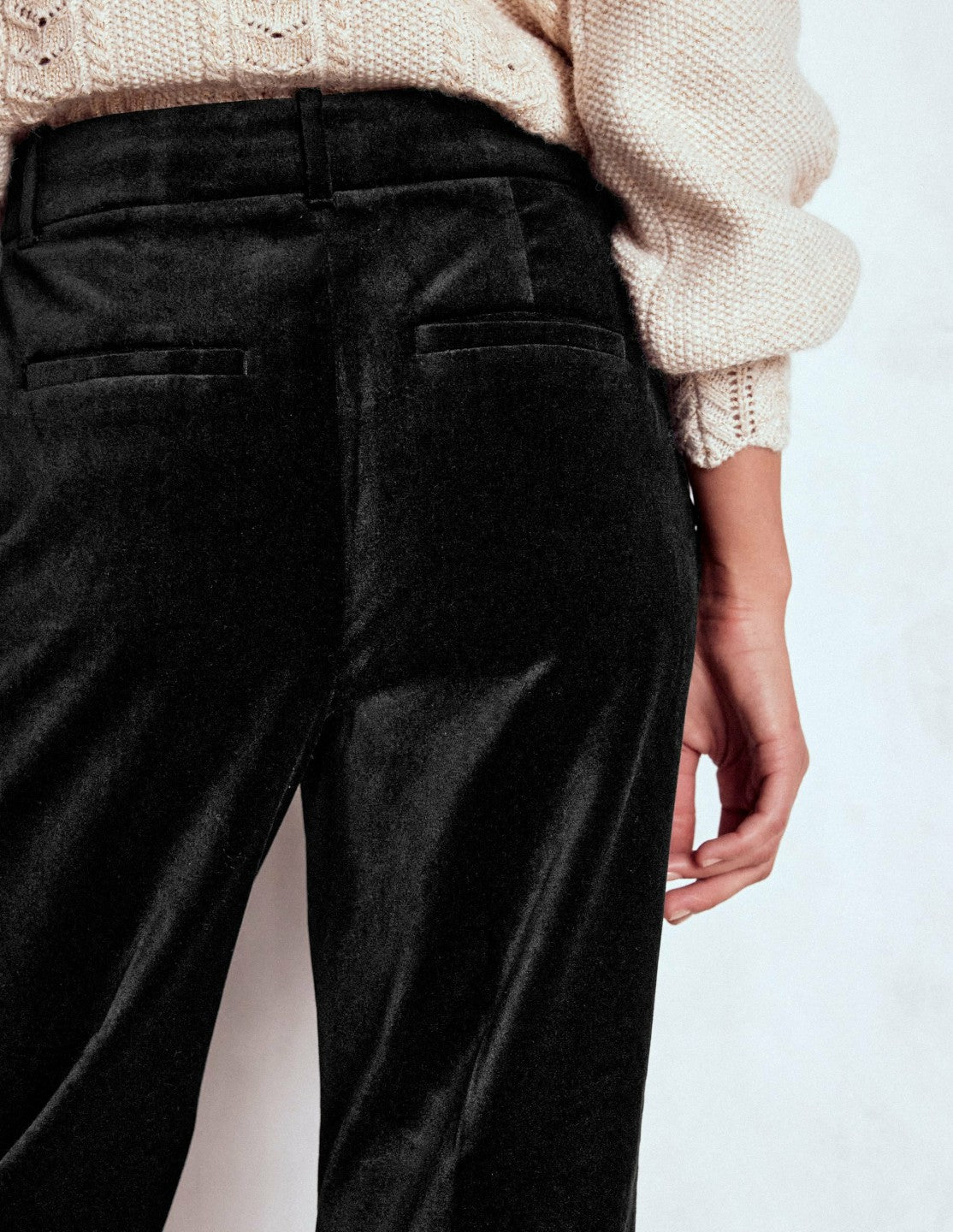 Canonbury Velvet Pants-Black / Boden us