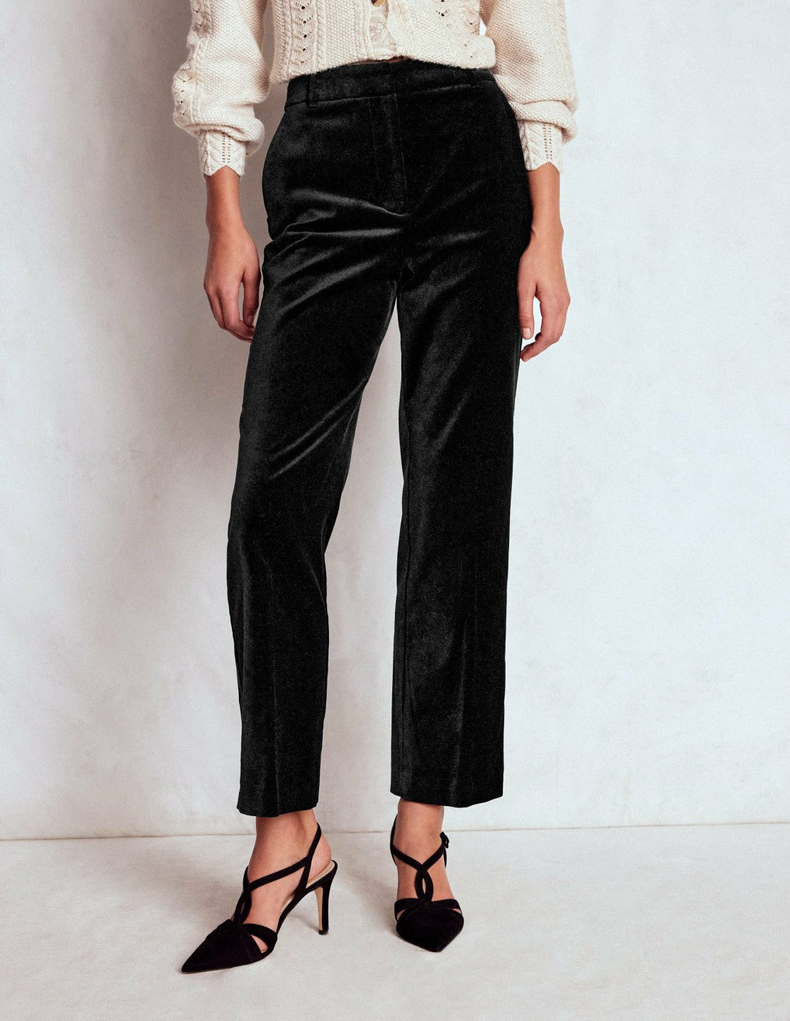 Canonbury Velvet Pants-Black / Boden us