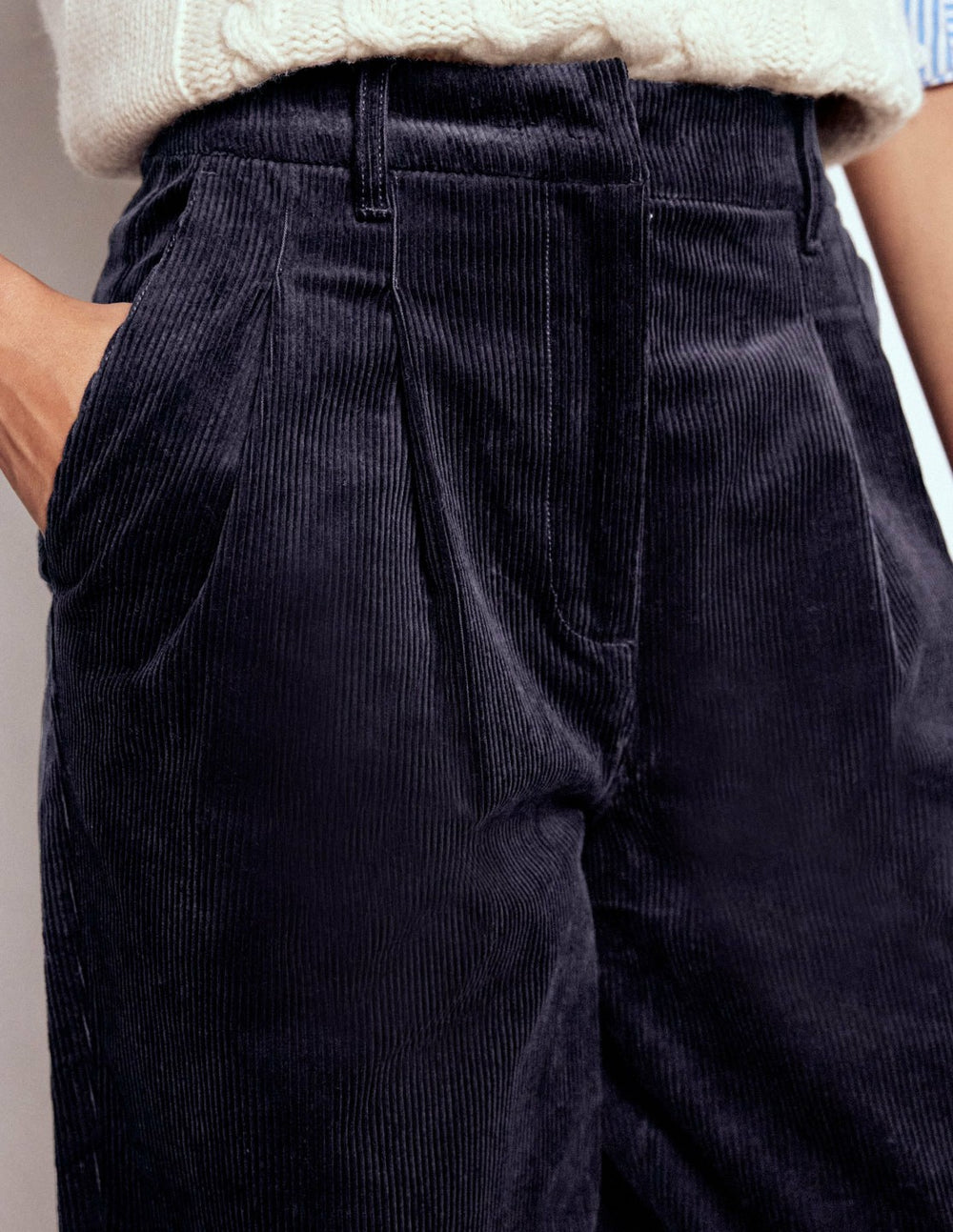 Bloomsbury Cord Pants-NAVY / Boden Sale