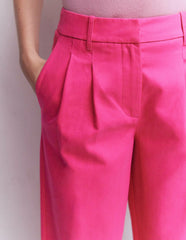 Bloomsbury Cotton Pants-Pink Peony / Boden Discount