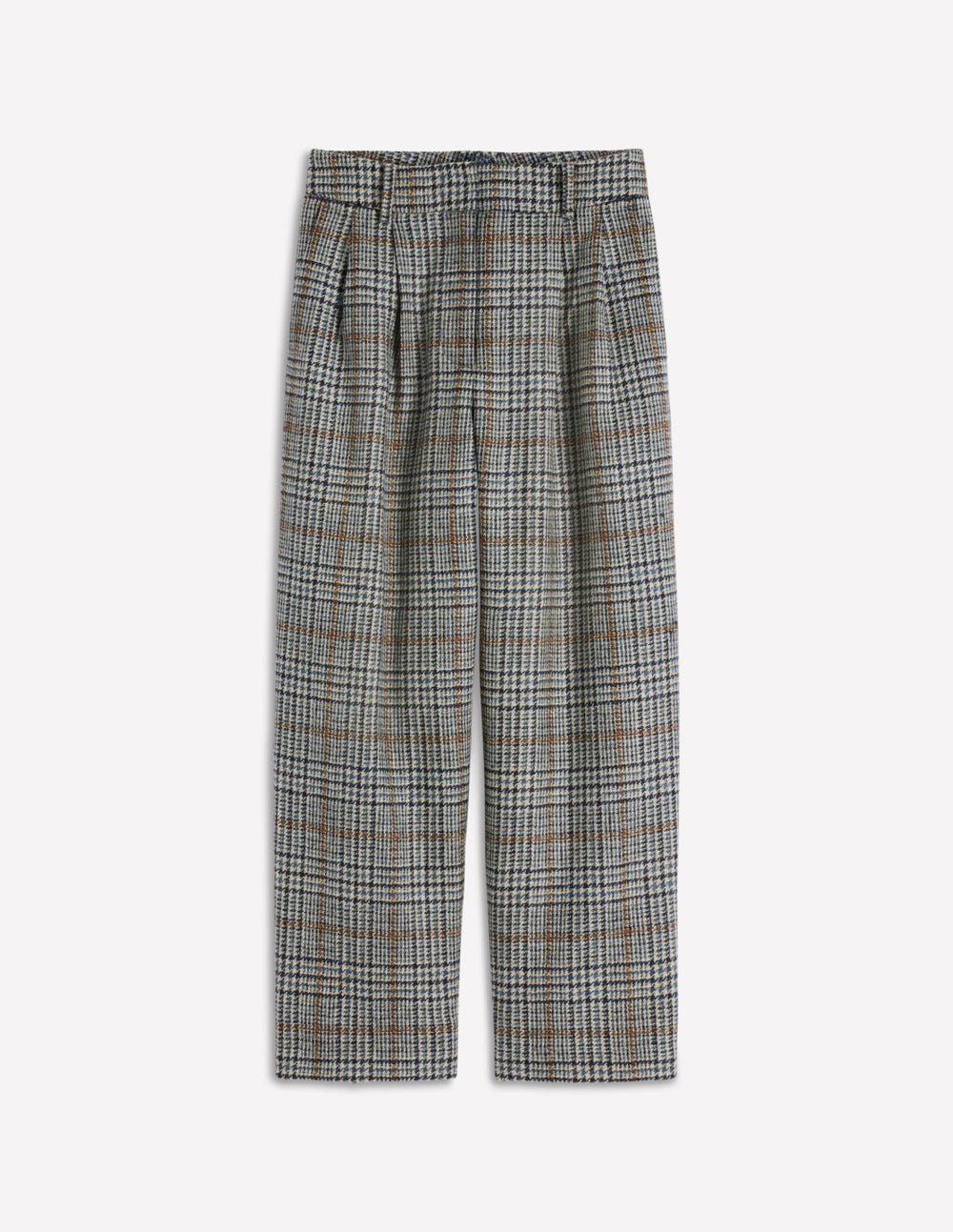 Bloomsbury Wool Pants-Blue and Grey Prince of Wales / Boden Sale