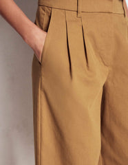 Bloomsbury Cotton Pants-Camel / Boden Online