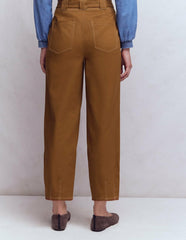 Belted Barrel Leg Pants-GINGERBREAD / Boden On sale