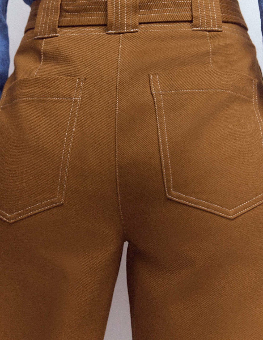Belted Barrel Leg Pants-GINGERBREAD / Boden On sale