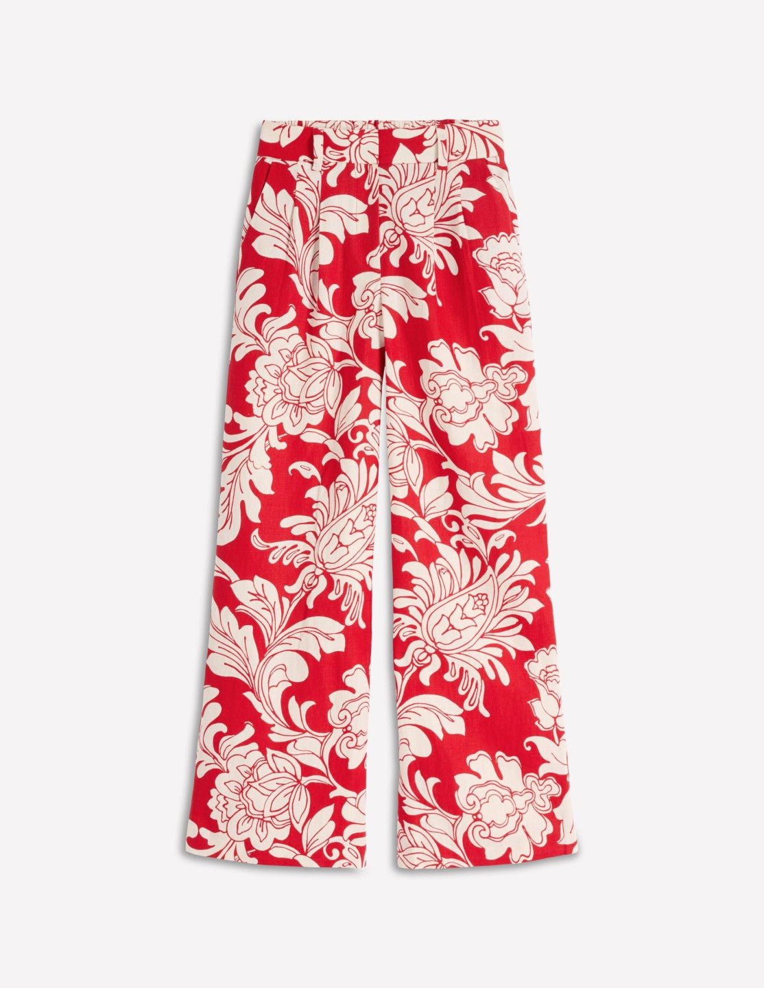 Kensington Linen Pants-Botanical Flourish / Boden