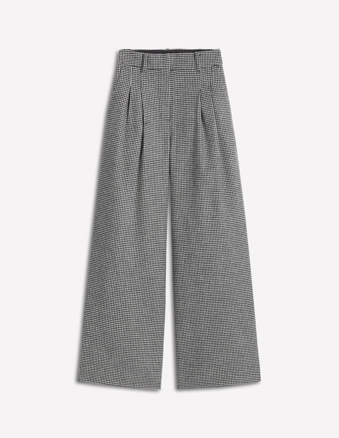 Kensington Tailored Pants-Black and Ivory Puppytooth / Boden Outlet