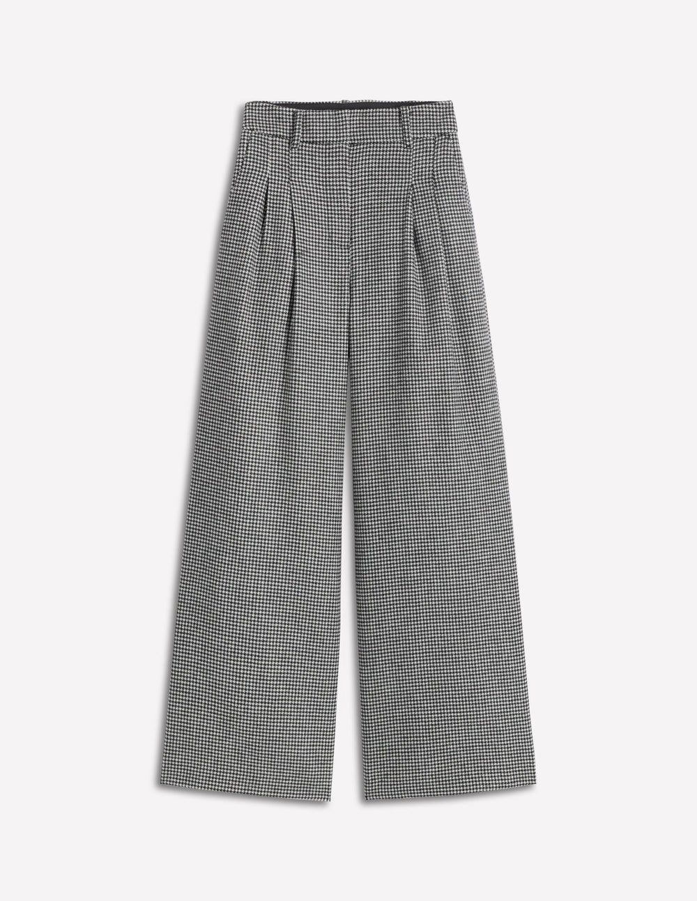 Kensington Tailored Pants-Black and Ivory Puppytooth / Boden Outlet