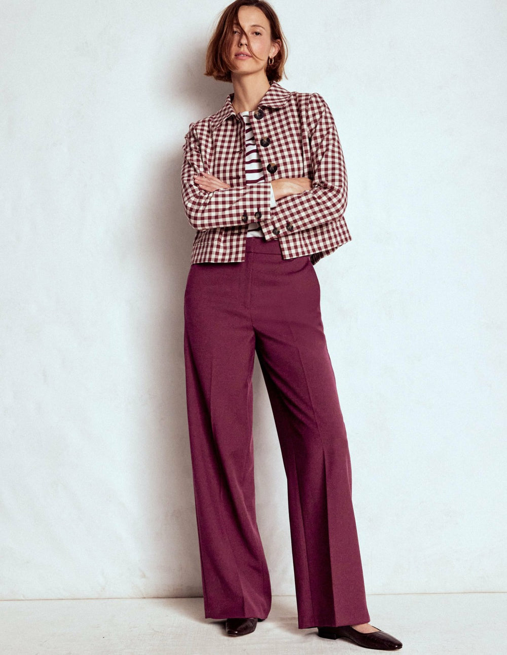Belgravia Tailored Pants-Deep Wisteria / Boden