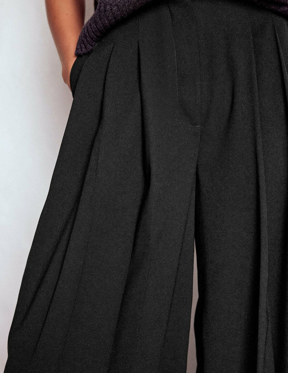 Regent Wide Leg Pants-Black / Boden Sale