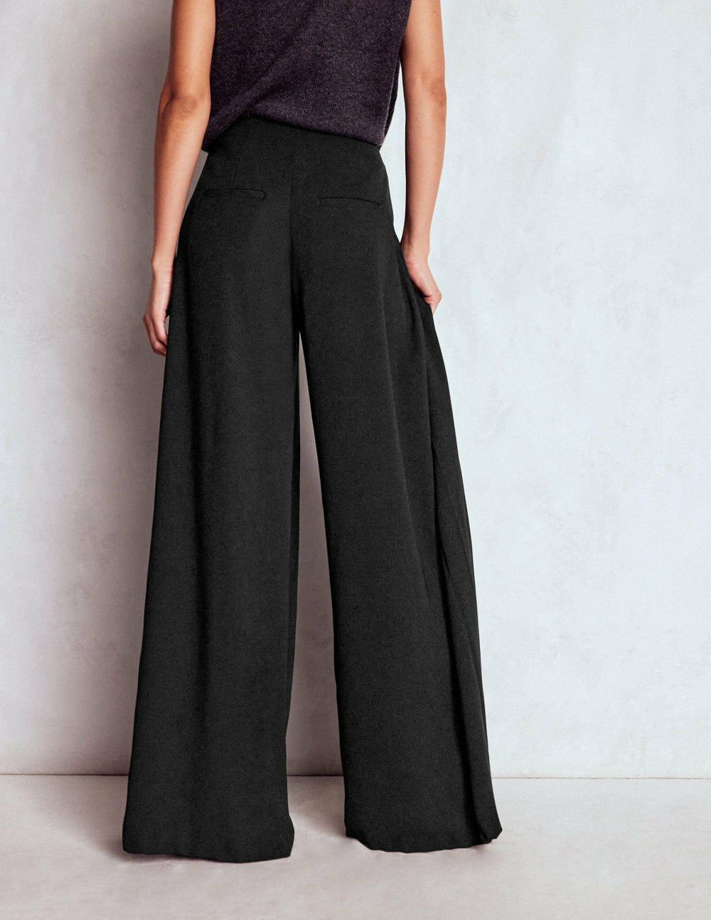 Regent Wide Leg Pants-Black / Boden Sale