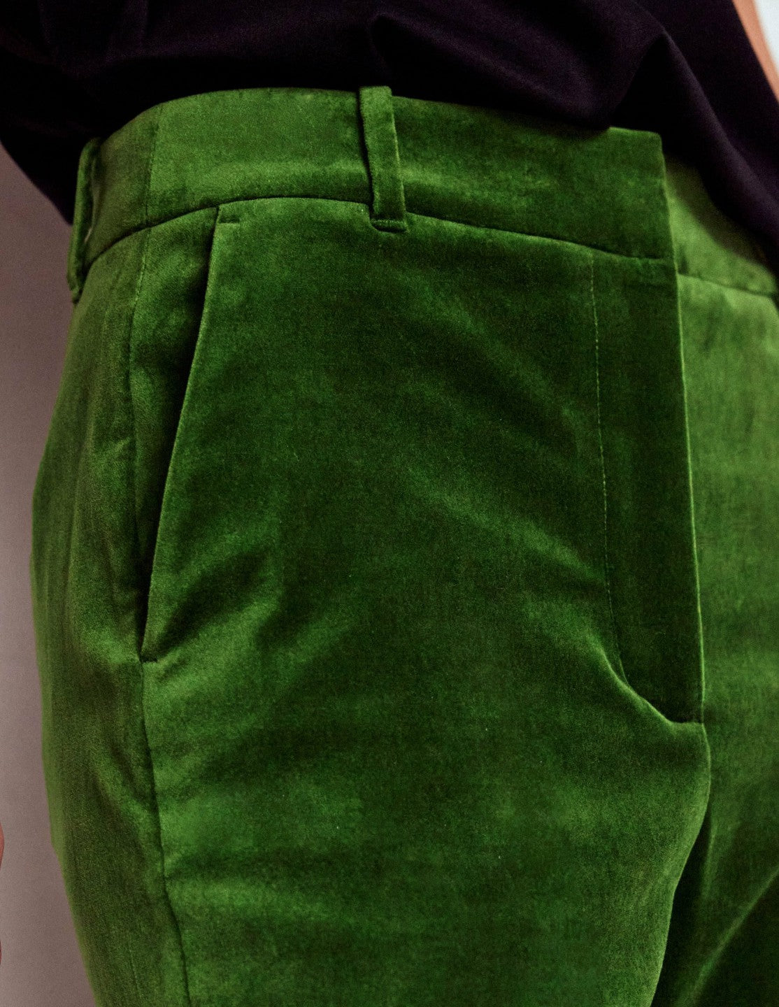 Canonbury Velvet Pants-Green Fir / Boden Online
