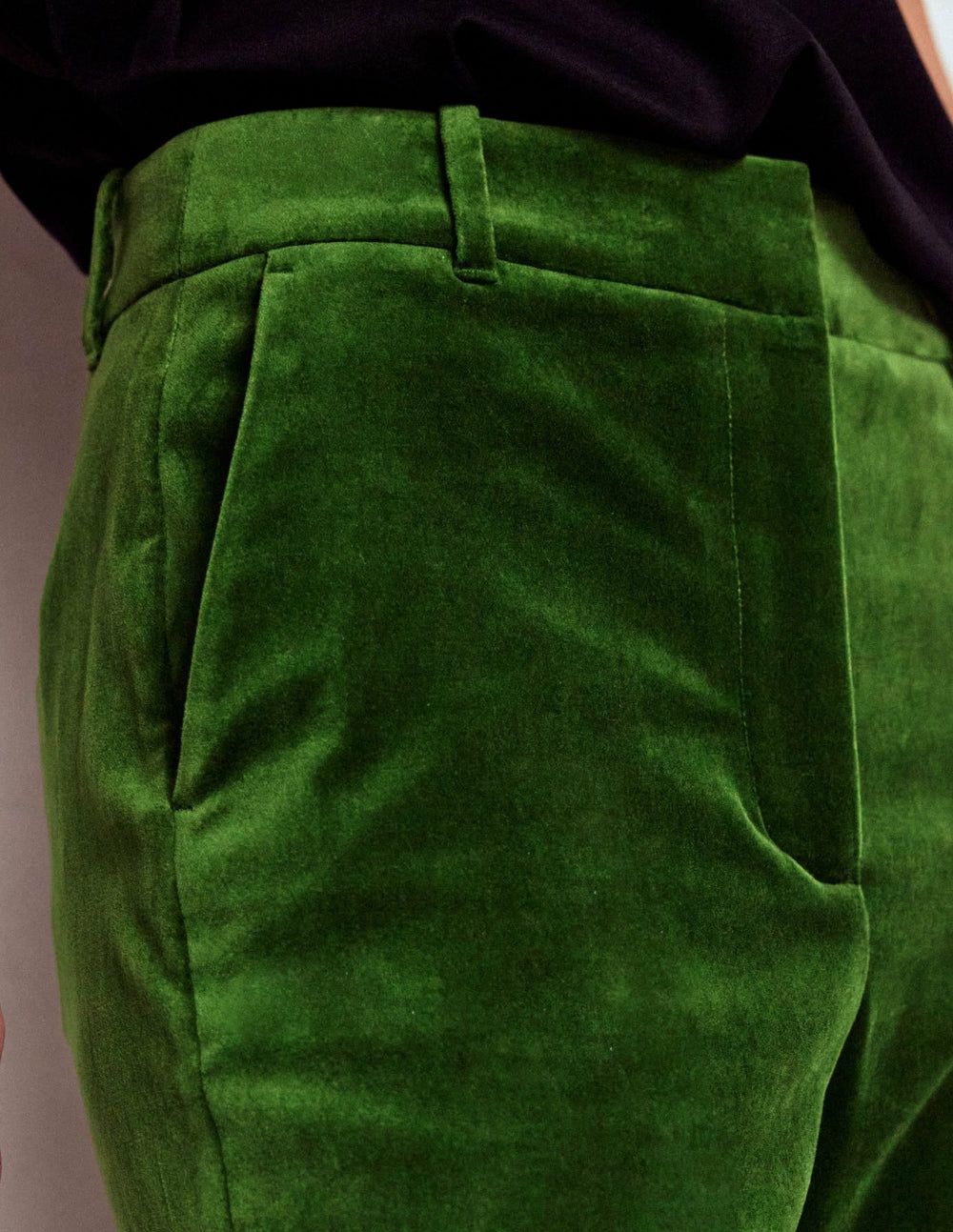 Canonbury Velvet Pants-Green Fir / Boden Online