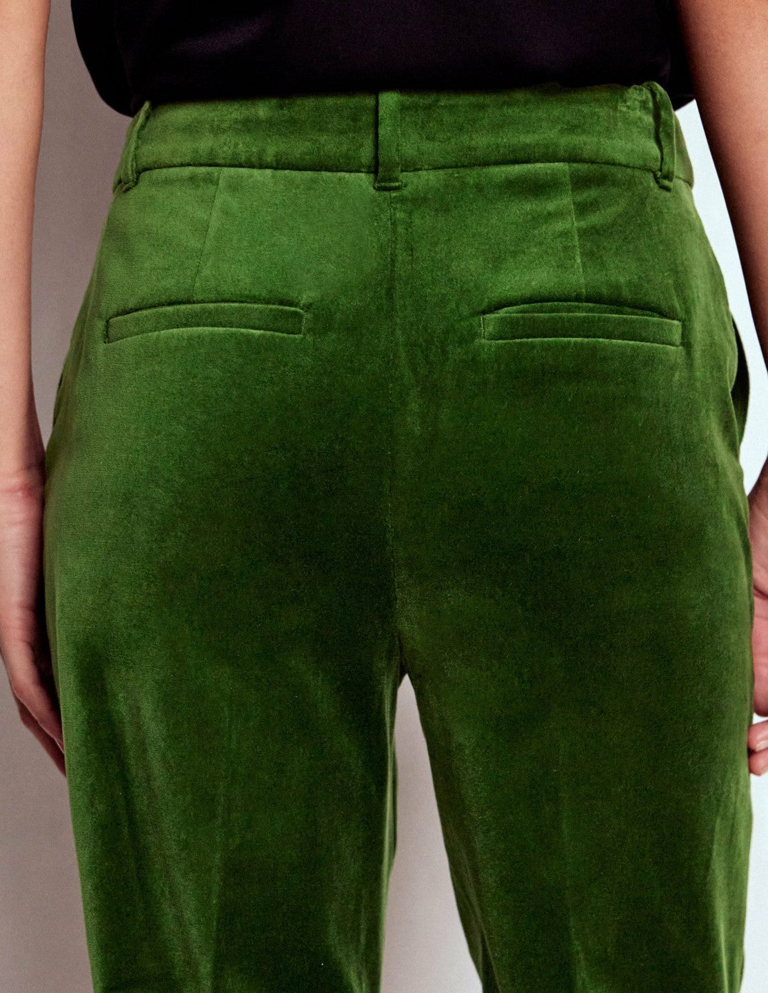 Canonbury Velvet Pants-Green Fir / Boden Online