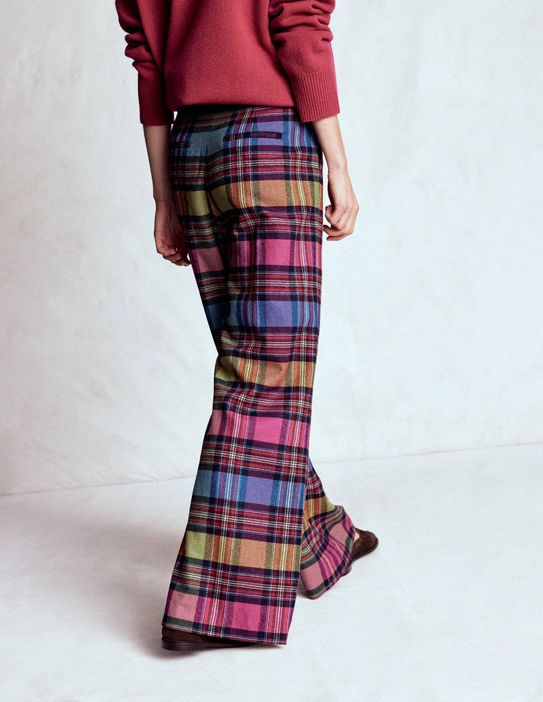Kensington Tailored Pants-Multi Blanket Check / Boden Outlet