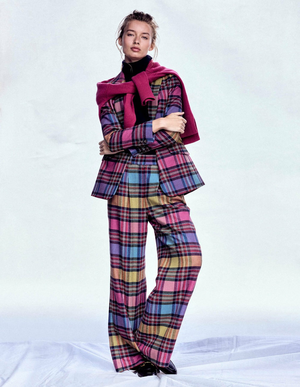 Kensington Tailored Pants-Multi Blanket Check / Boden Outlet