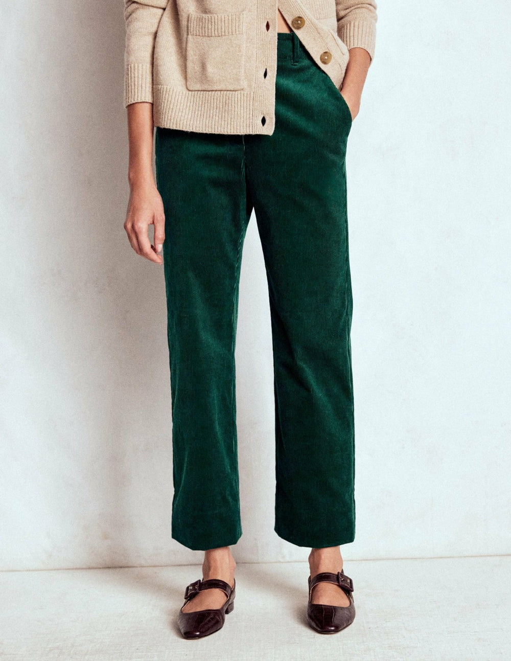 Canonbury Cord Pants-Emerald Night / Boden us