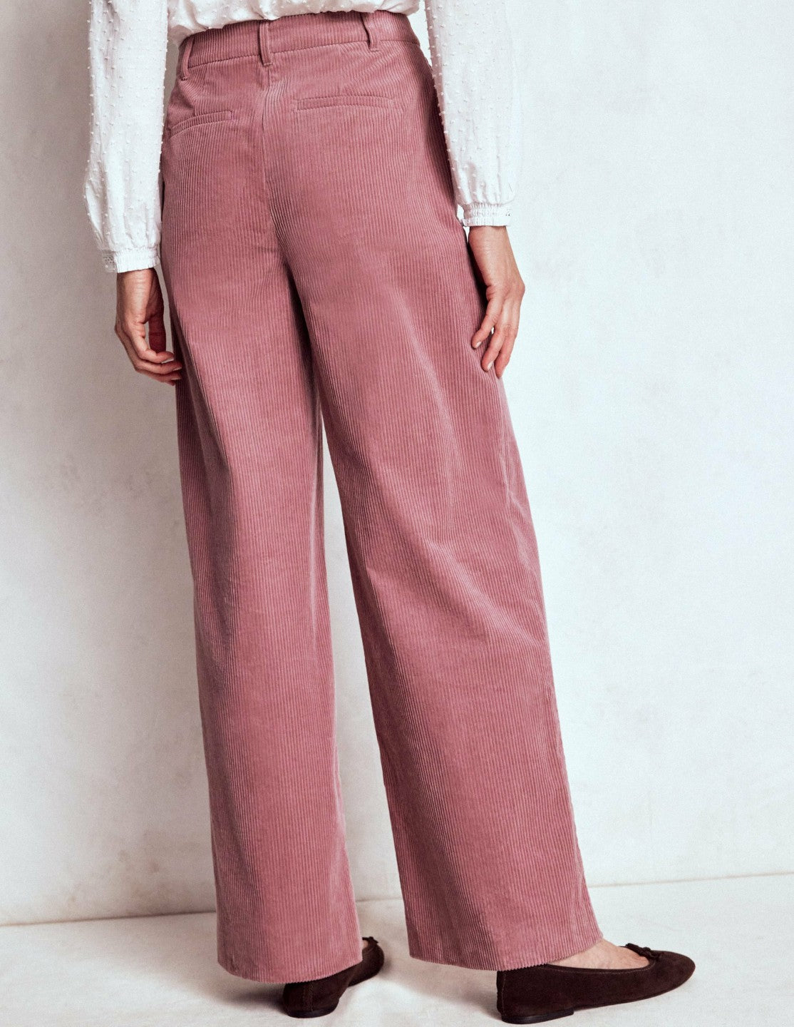 Belgravia Chunky Cord Pants-Blushing Rose / Boden