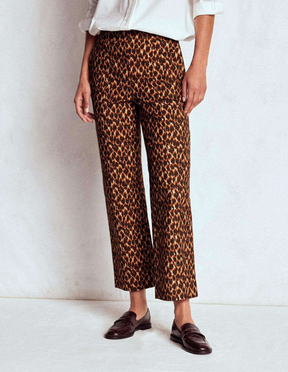 Smart 7/8 Pants-Multi, Abstract Leopard / Boden Outlet
