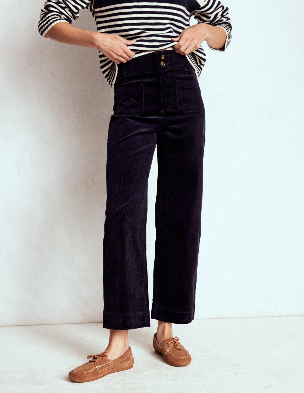 Primrose Cord Pants-Navy / Boden On sale
