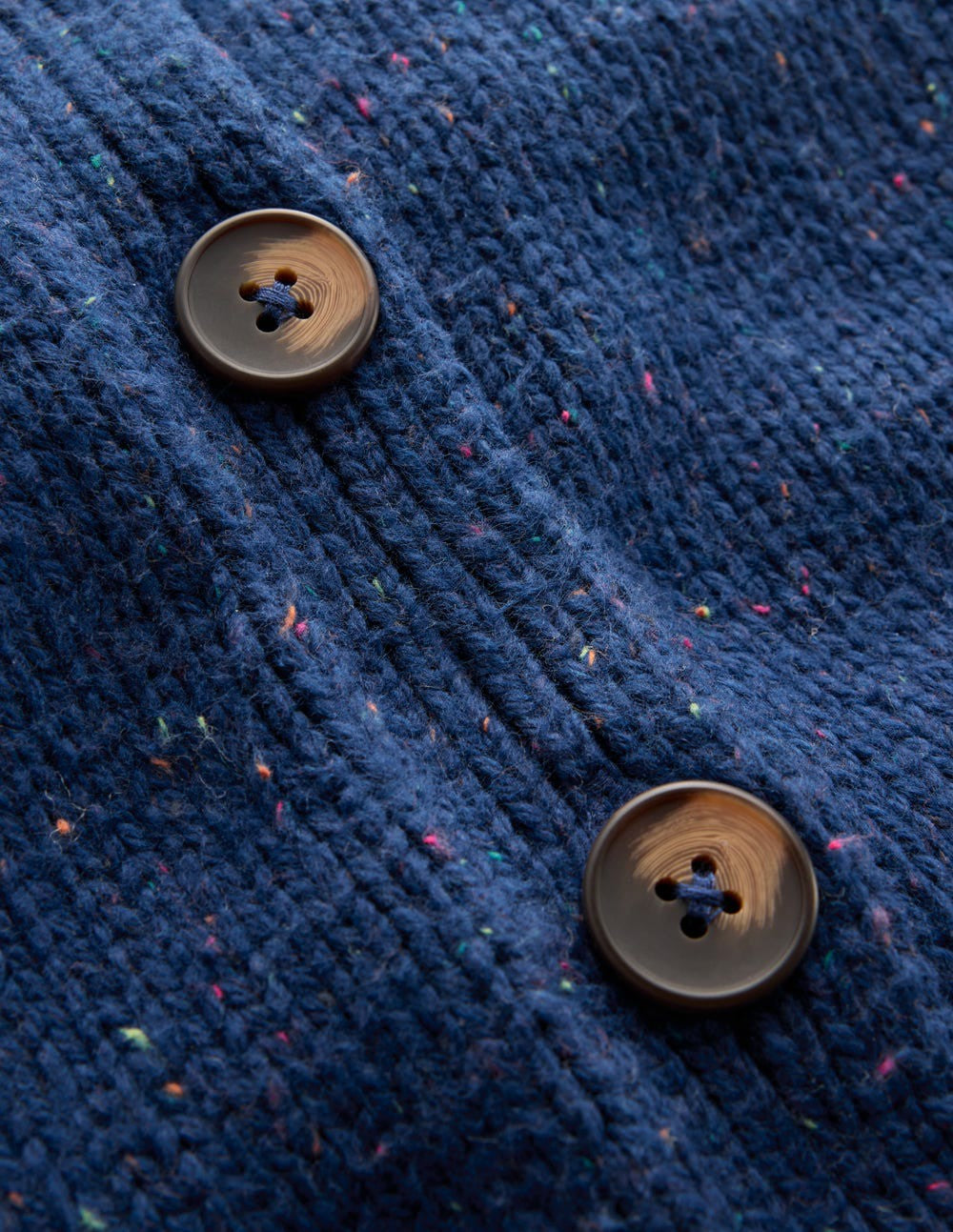 Davina Puff Sleeve Cardigan-Blue, Nep / Boden On sale