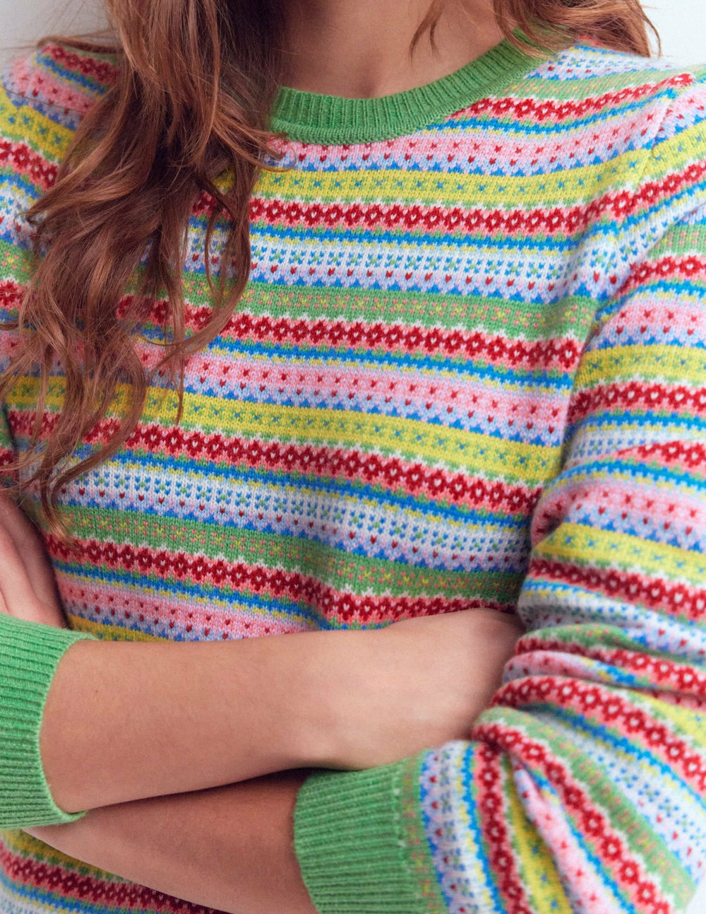Edie Fair Isle Sweater-Multi, Heritage Geo / Boden Online
