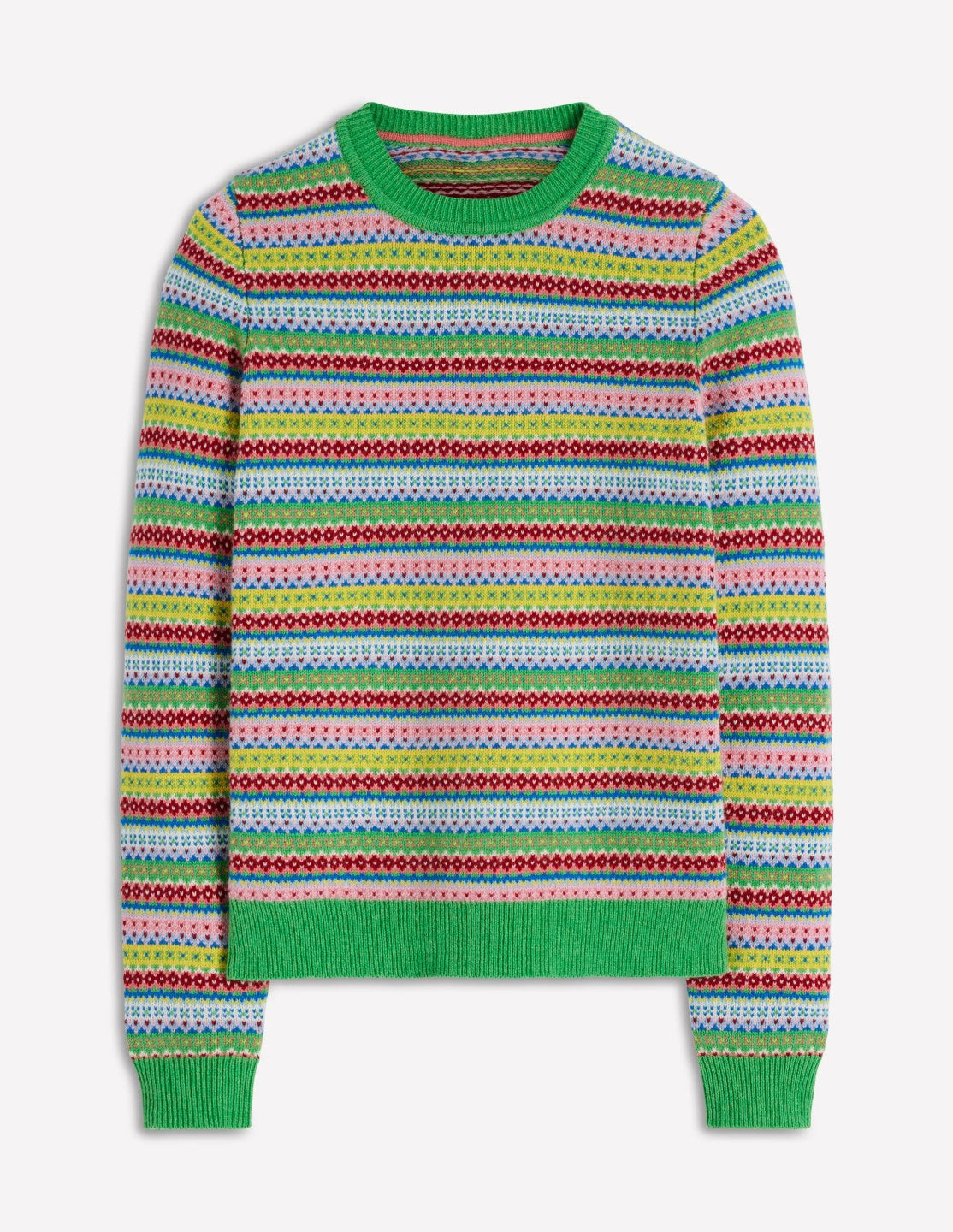 Edie Fair Isle Sweater-Multi, Heritage Geo / Boden Online
