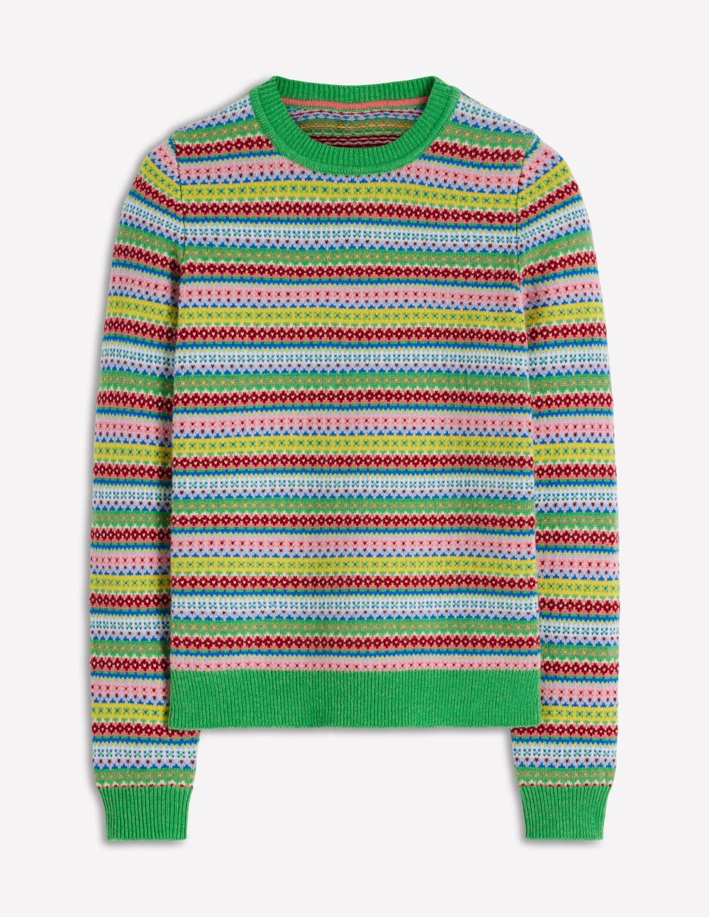 Edie Fair Isle Sweater-Multi, Heritage Geo / Boden Online