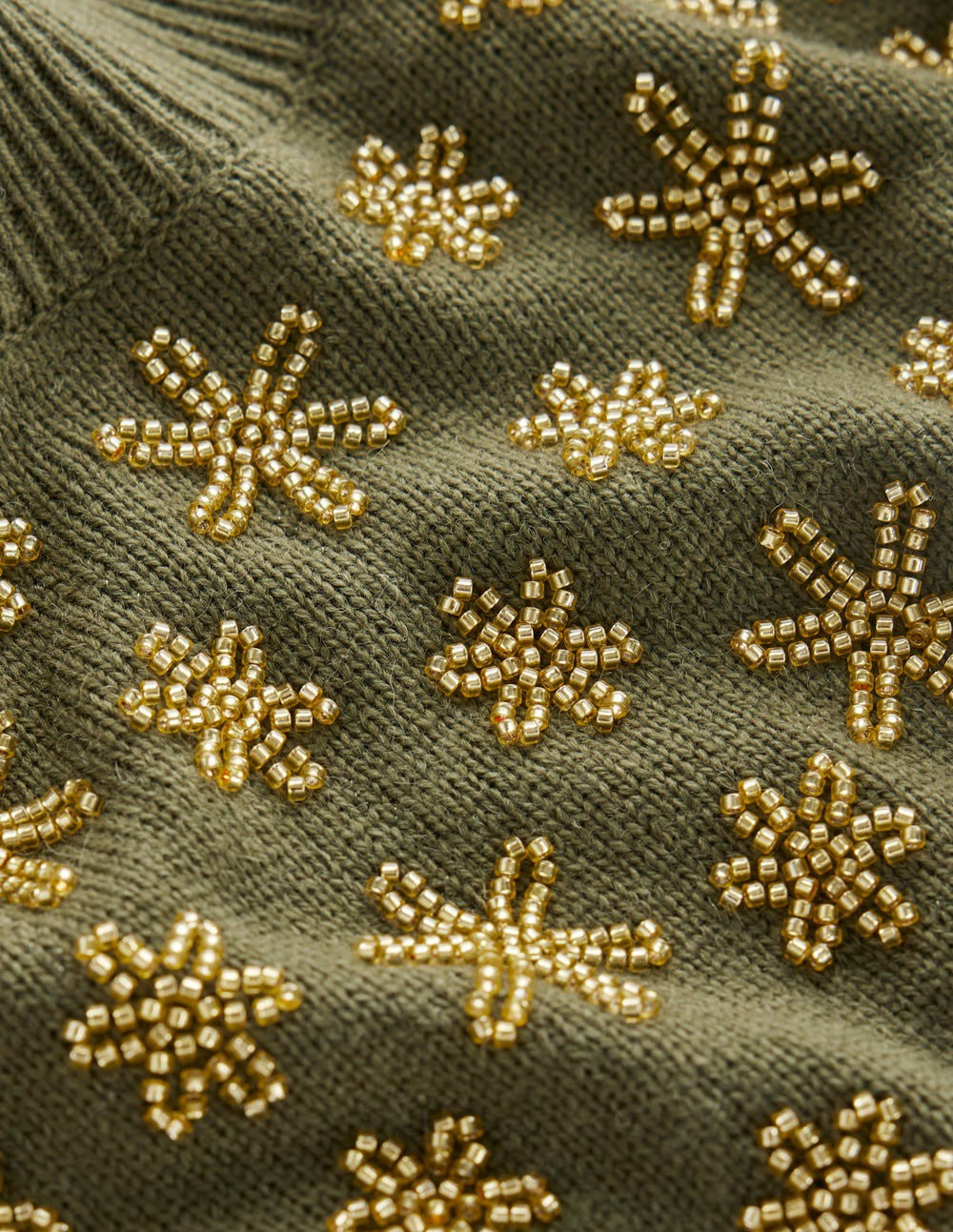 Elizabeth Embellished Sweater-Leaf Green / Boden Outlet