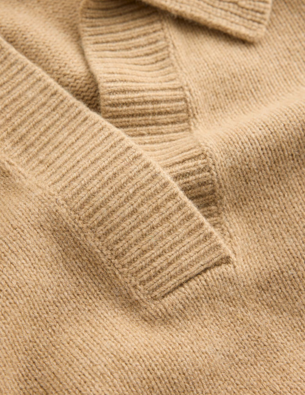 Marion Merino Henley Sweater-Camel Melange / Boden Sale