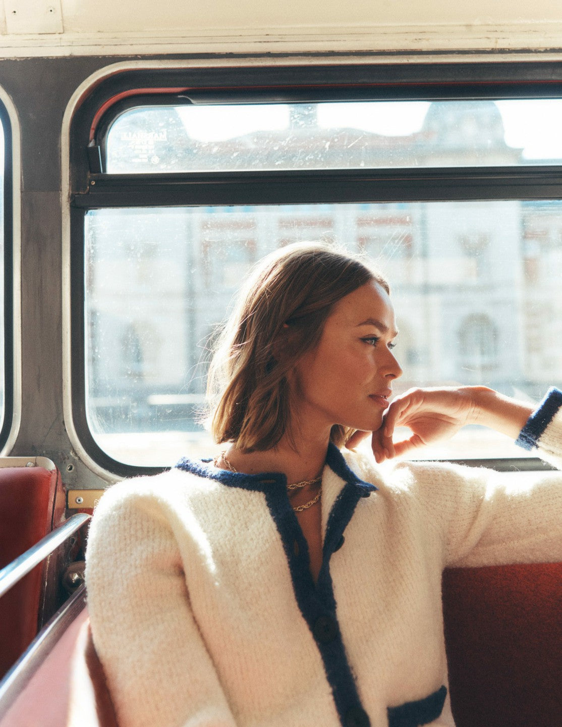 Holly Boucle Knitted Jacket-Warm Ivory, Boucle / Boden Outlet