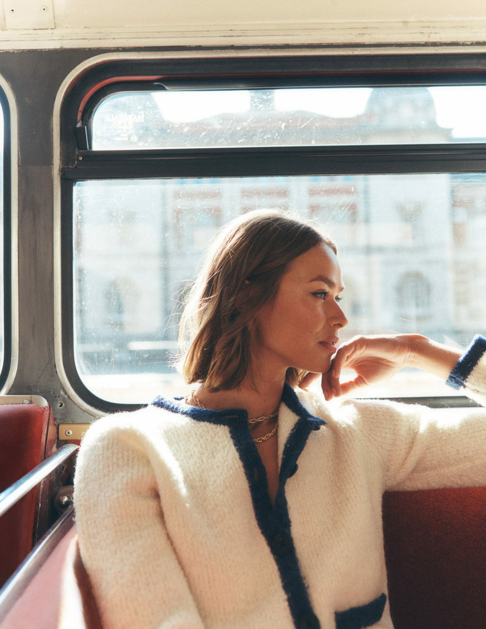 Holly Boucle Knitted Jacket-Warm Ivory, Boucle / Boden Outlet