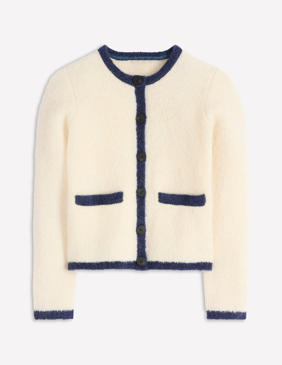 Holly Boucle Knitted Jacket-Warm Ivory, Boucle / Boden Outlet
