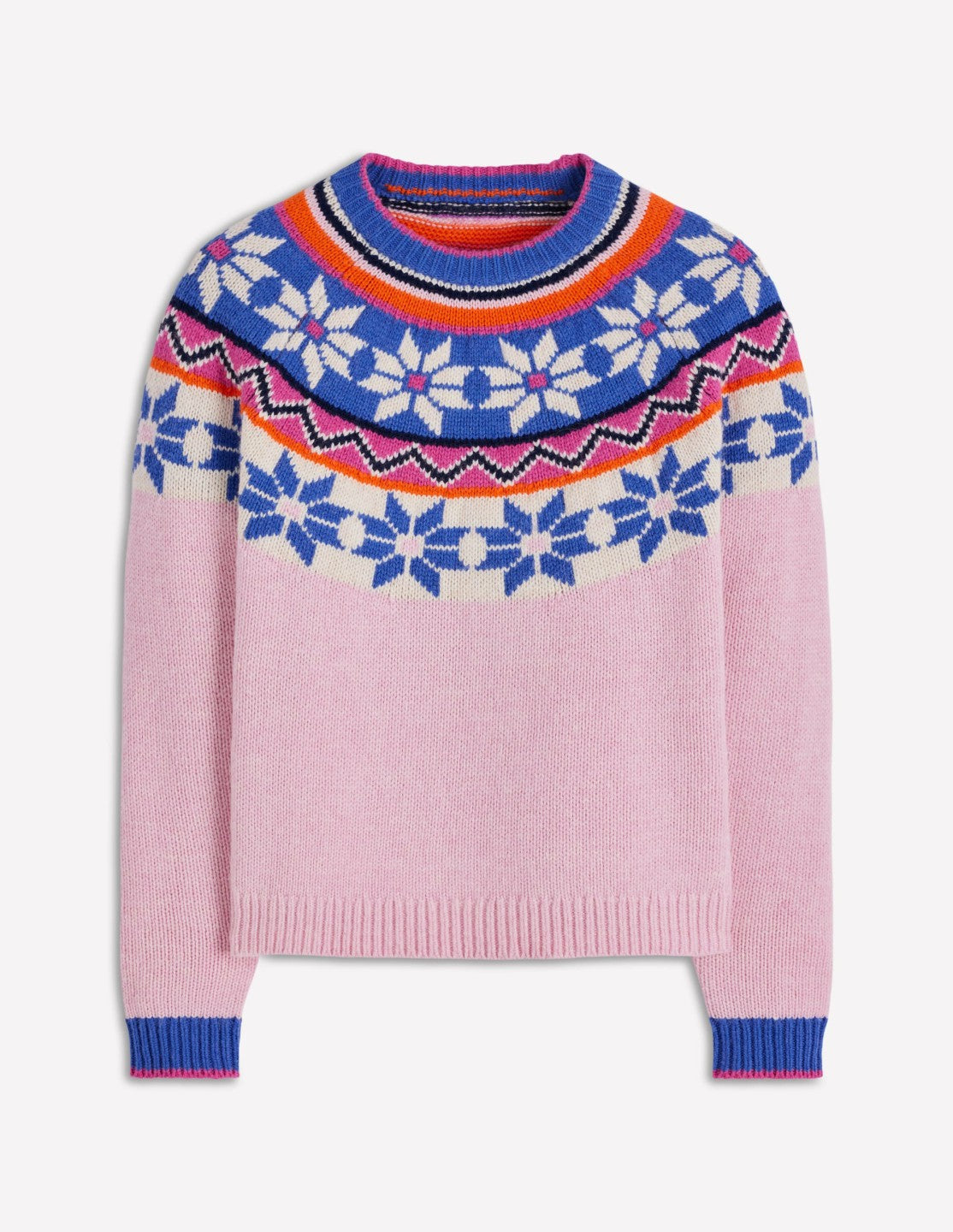 Eleanor Fair Isle Sweater-Meadowsweet Pink / Boden On sale