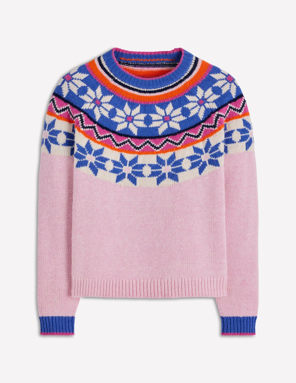 Eleanor Fair Isle Sweater-Meadowsweet Pink / Boden On sale