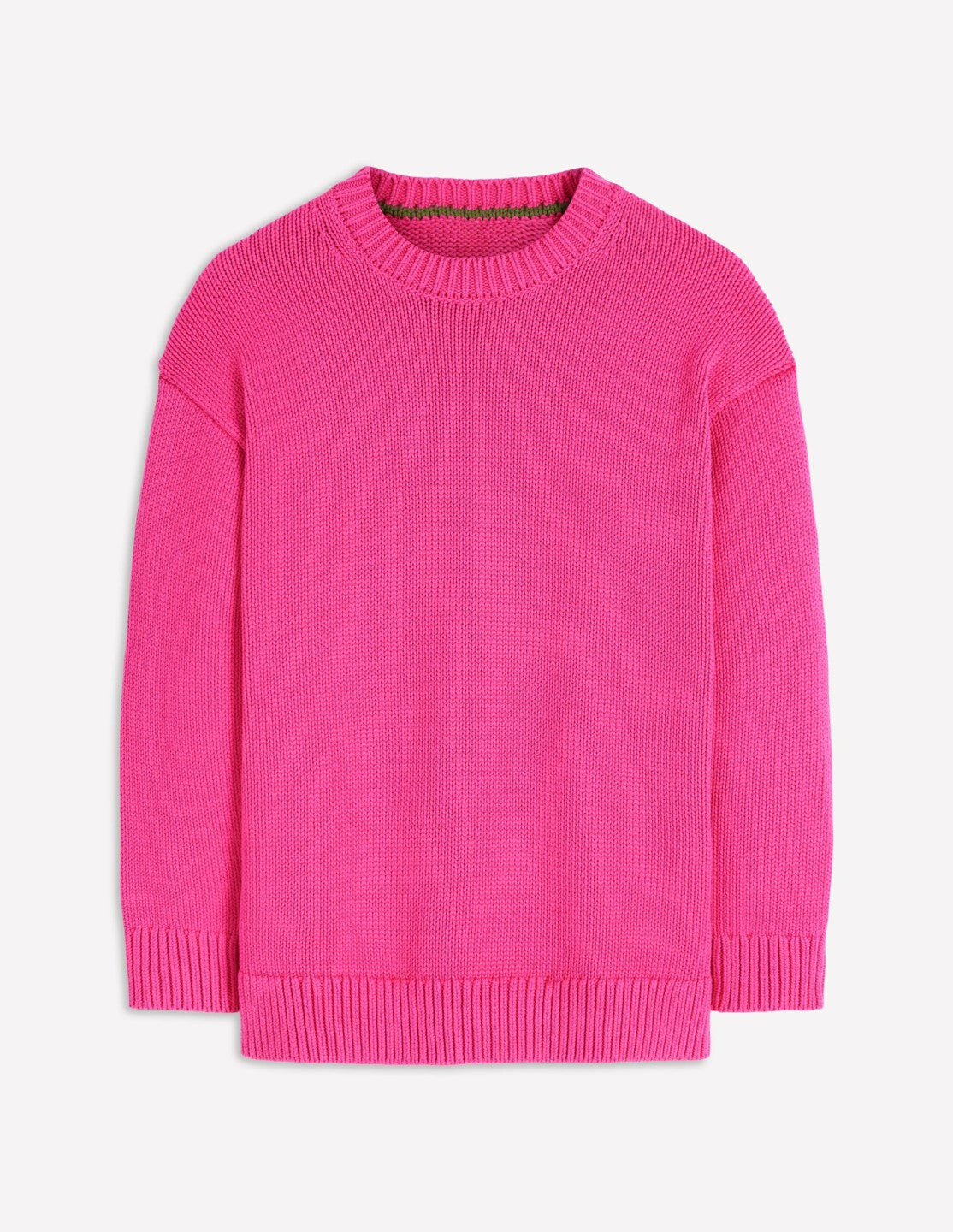Lucy Oversized Cotton Jumper-Pink Peony / Boden Sale