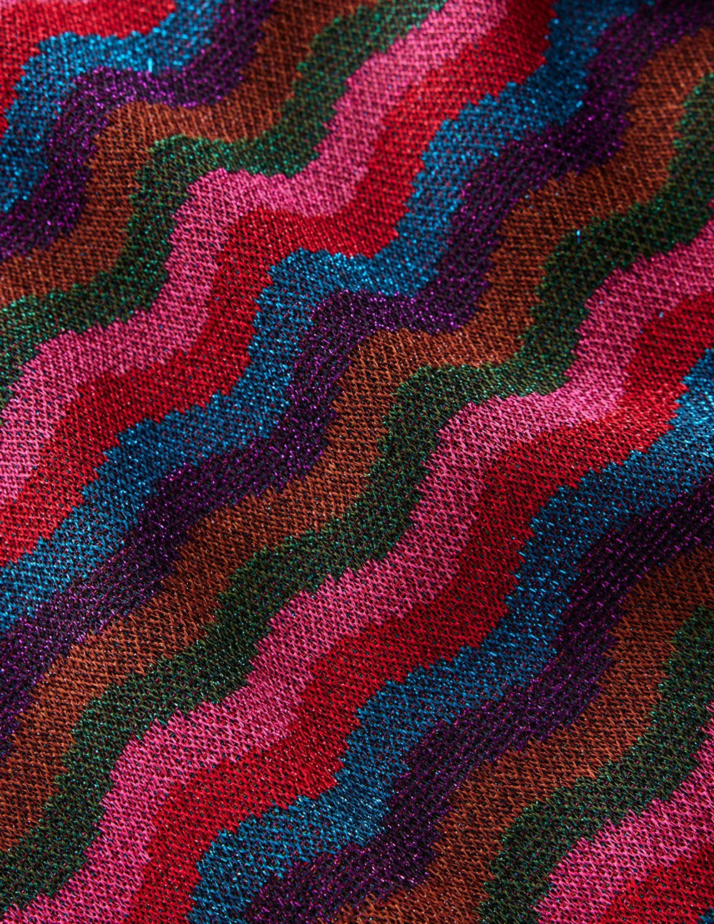 Jacquard Knitted T-Shirt-Multi / Boden Discount