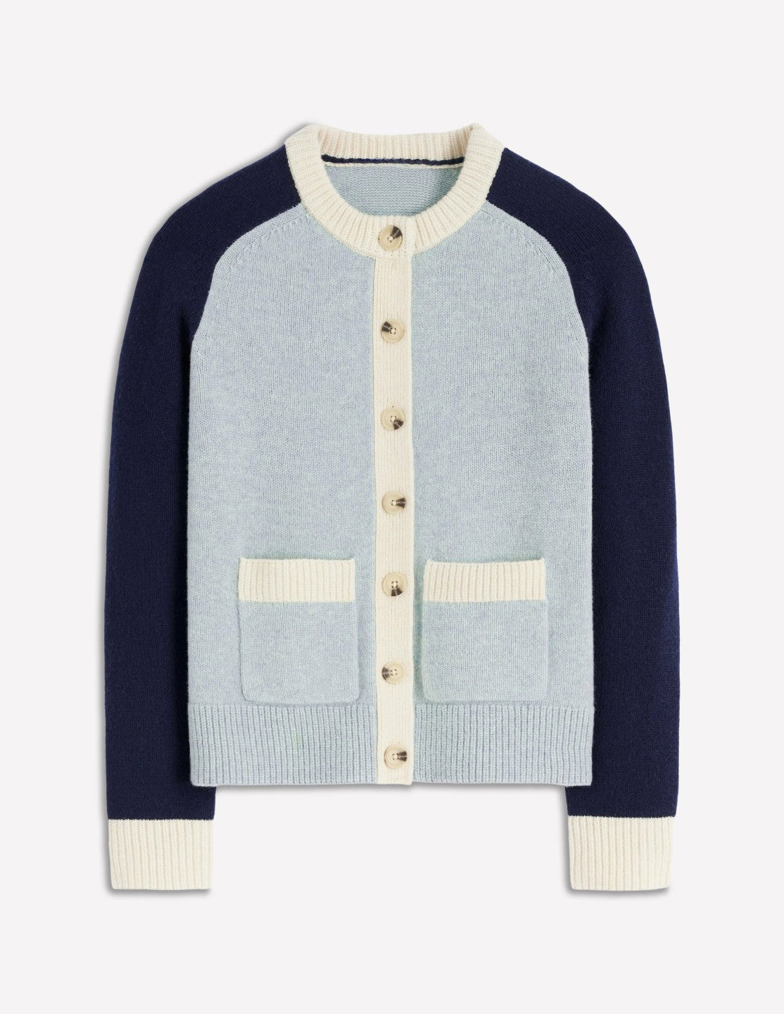 Marion Merino Cardigan-Snowbird Blue, Navy / Boden us